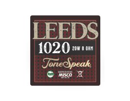 The ToneSpeak Leeds 1020 guitar speaker features a vintage Kurt Müller paper cone and alnico magnet.