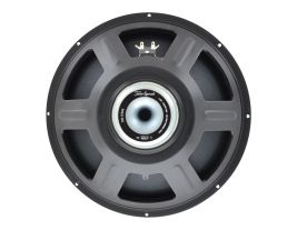 Frontal view of ToneSpeak TSB-15-500 bass speaker showing the full paper cone and 15-inch steel basket.
